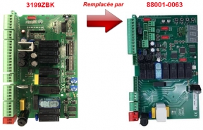 Carte électronique de commande CAME 3199ZBK remplacée par la 88001-0063 / Accessoires motorisation