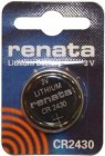 Pile télécommande RENATA CR2430